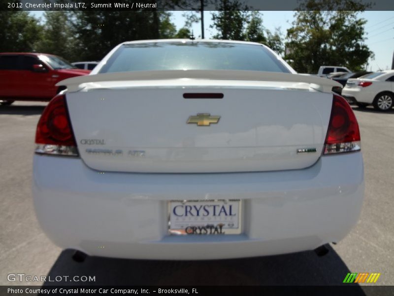 Summit White / Neutral 2012 Chevrolet Impala LTZ
