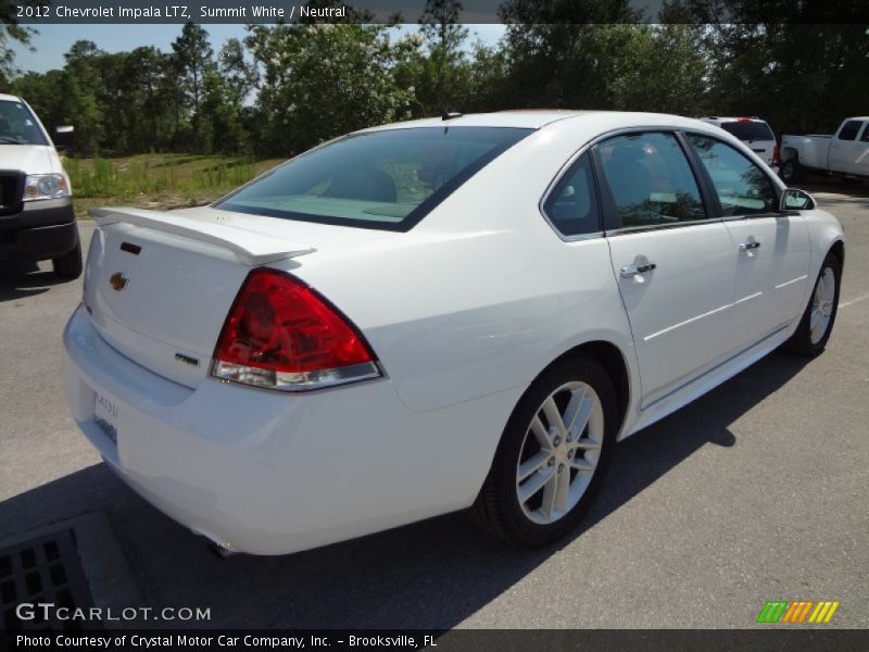 Summit White / Neutral 2012 Chevrolet Impala LTZ