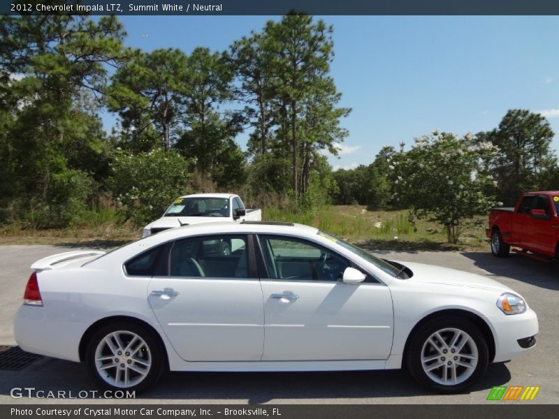 Summit White / Neutral 2012 Chevrolet Impala LTZ