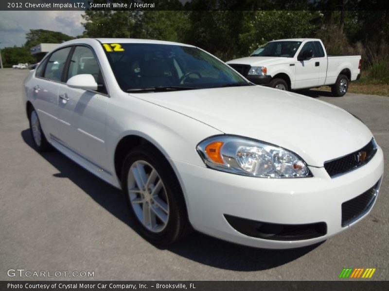 Summit White / Neutral 2012 Chevrolet Impala LTZ