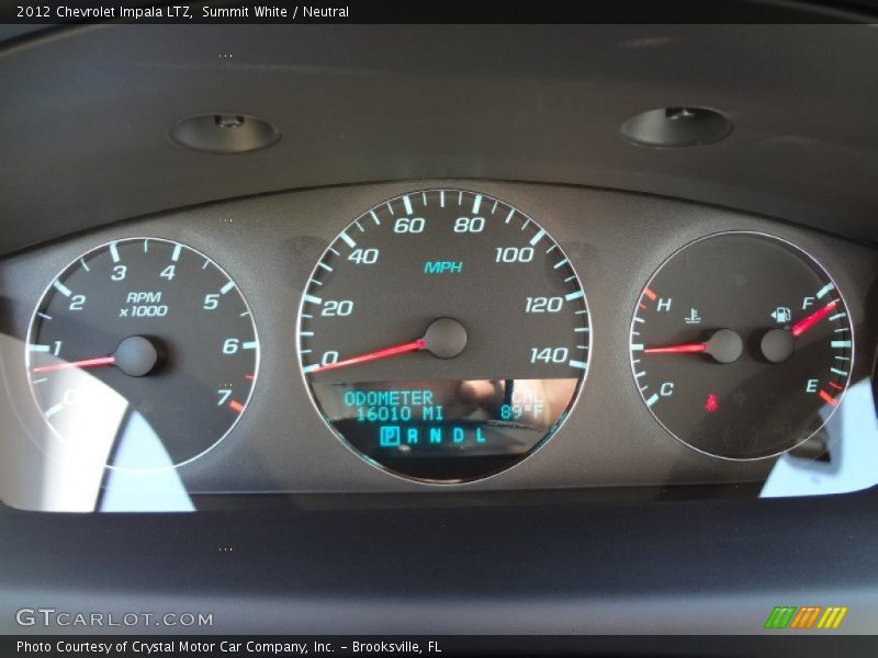 Summit White / Neutral 2012 Chevrolet Impala LTZ