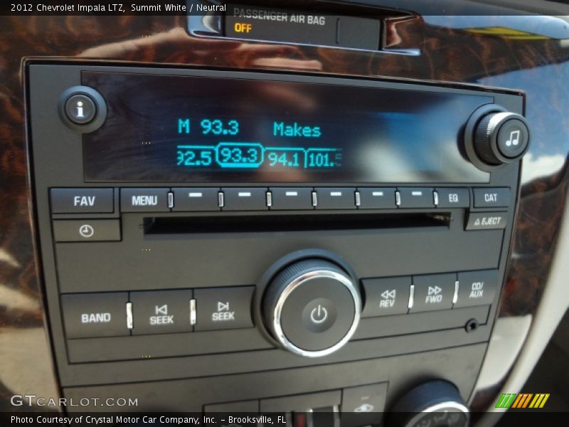 Summit White / Neutral 2012 Chevrolet Impala LTZ