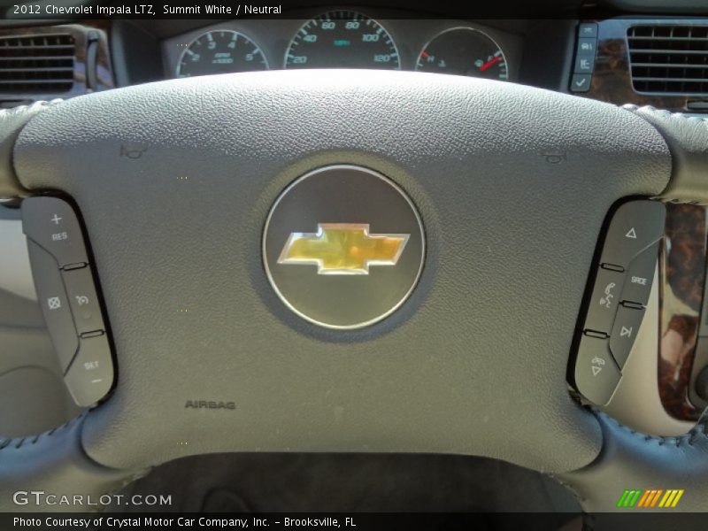 Summit White / Neutral 2012 Chevrolet Impala LTZ