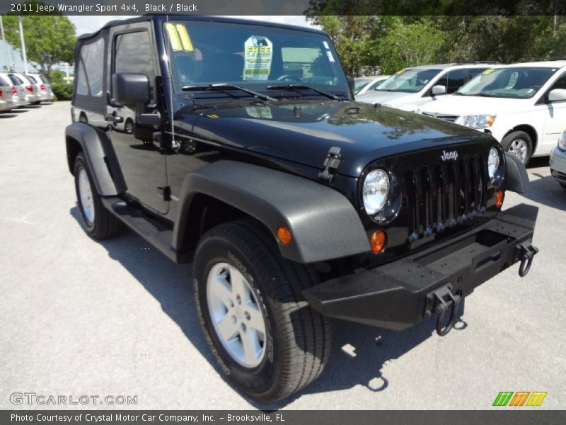 Black / Black 2011 Jeep Wrangler Sport 4x4