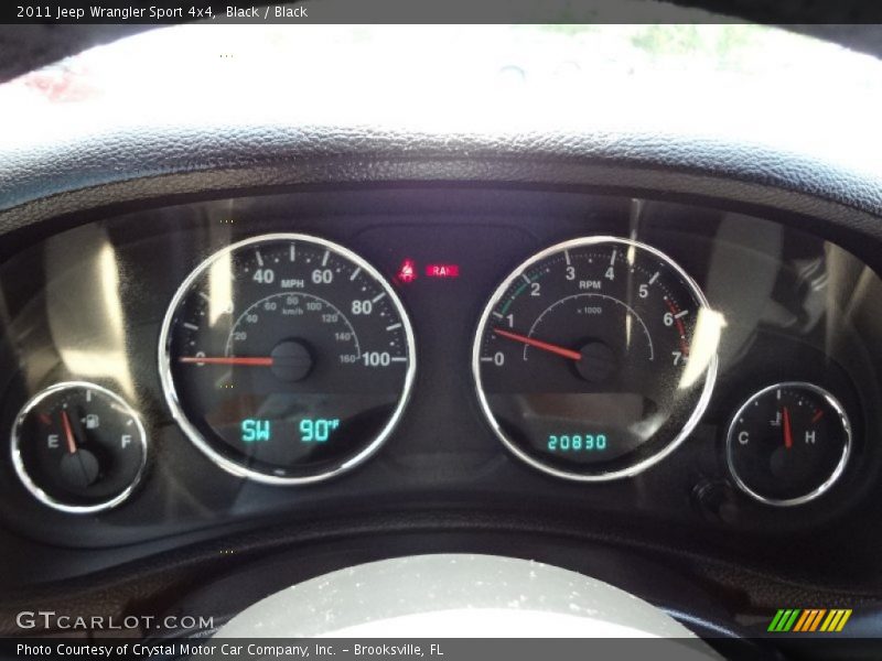 Black / Black 2011 Jeep Wrangler Sport 4x4