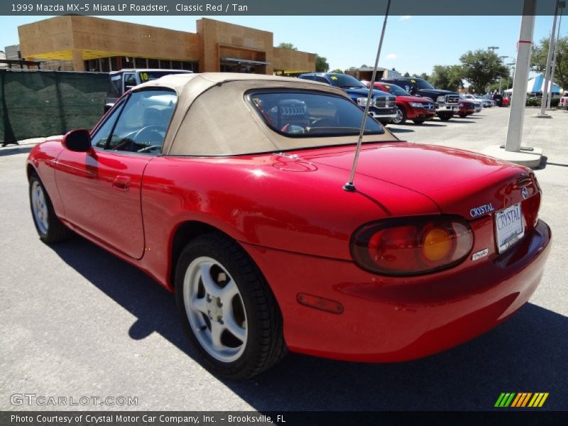 Classic Red / Tan 1999 Mazda MX-5 Miata LP Roadster