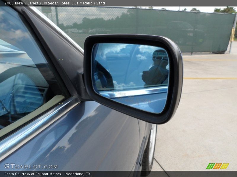 Steel Blue Metallic / Sand 2003 BMW 3 Series 330i Sedan