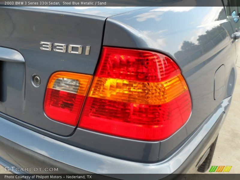 Steel Blue Metallic / Sand 2003 BMW 3 Series 330i Sedan