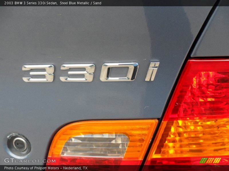 Steel Blue Metallic / Sand 2003 BMW 3 Series 330i Sedan