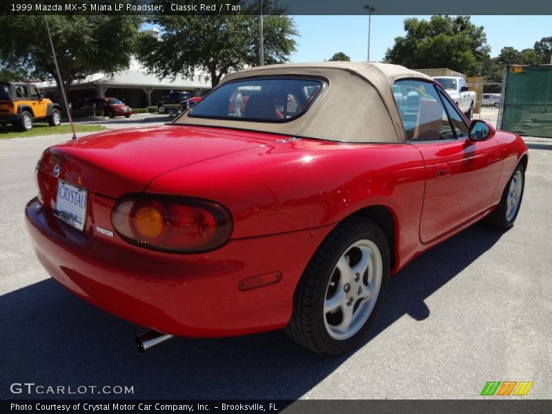 Classic Red / Tan 1999 Mazda MX-5 Miata LP Roadster