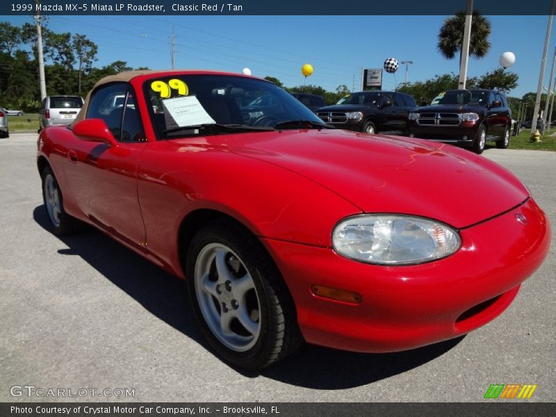 Classic Red / Tan 1999 Mazda MX-5 Miata LP Roadster