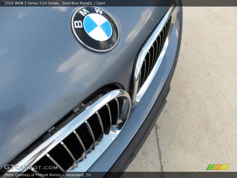 Steel Blue Metallic / Sand 2003 BMW 3 Series 330i Sedan