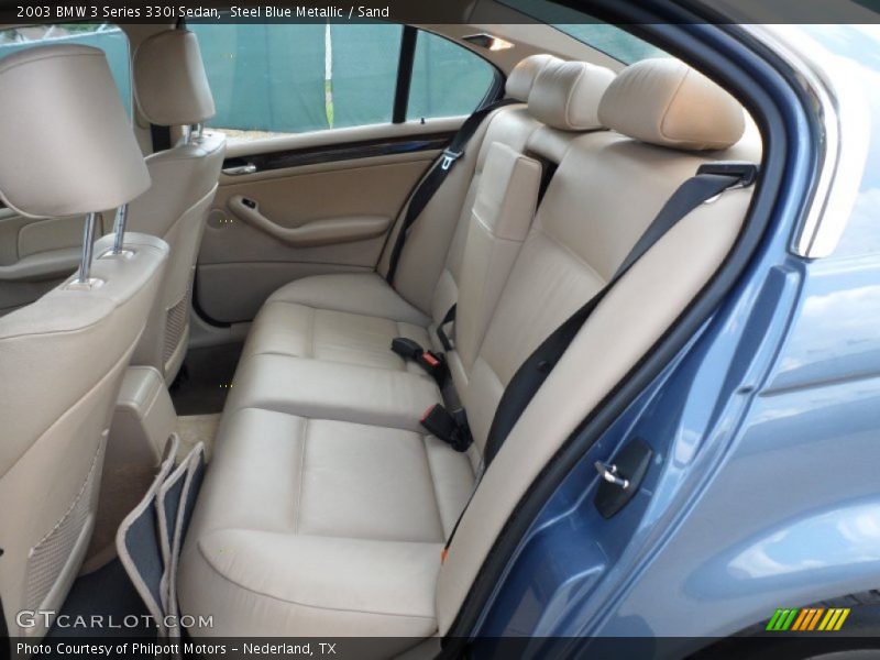 Steel Blue Metallic / Sand 2003 BMW 3 Series 330i Sedan