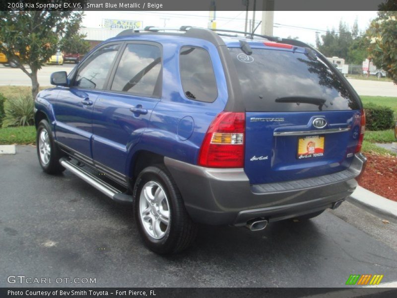 Smart Blue Metallic / Beige 2008 Kia Sportage EX V6