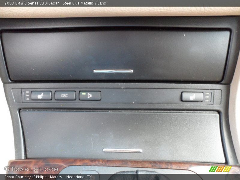 Steel Blue Metallic / Sand 2003 BMW 3 Series 330i Sedan