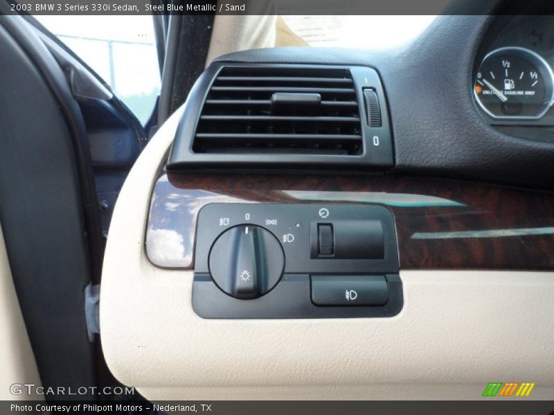 Steel Blue Metallic / Sand 2003 BMW 3 Series 330i Sedan