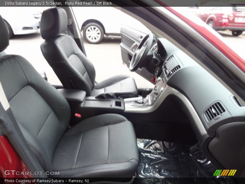 Ruby Red Pearl / Off Black 2009 Subaru Legacy 2.5i Sedan