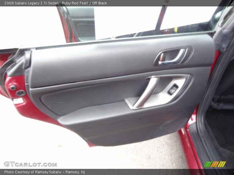 Ruby Red Pearl / Off Black 2009 Subaru Legacy 2.5i Sedan