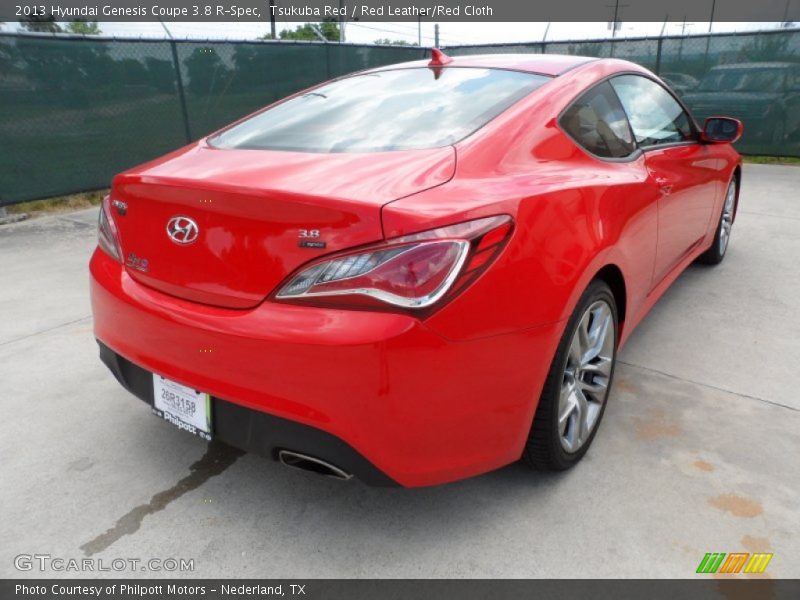 Tsukuba Red / Red Leather/Red Cloth 2013 Hyundai Genesis Coupe 3.8 R-Spec