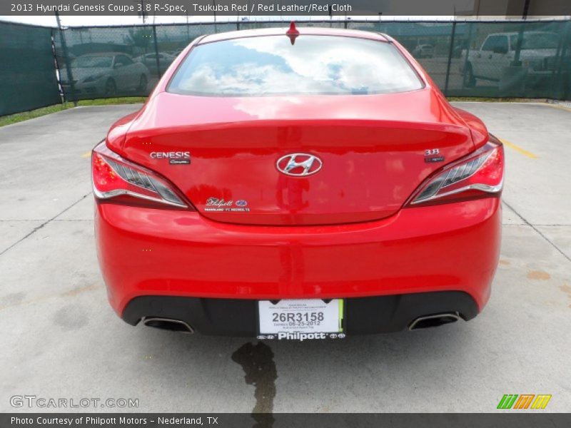 Tsukuba Red / Red Leather/Red Cloth 2013 Hyundai Genesis Coupe 3.8 R-Spec
