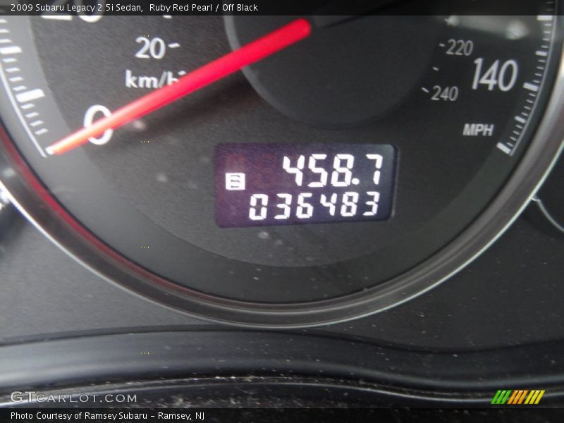 Ruby Red Pearl / Off Black 2009 Subaru Legacy 2.5i Sedan