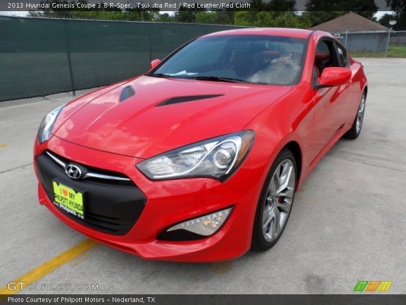 Tsukuba Red / Red Leather/Red Cloth 2013 Hyundai Genesis Coupe 3.8 R-Spec