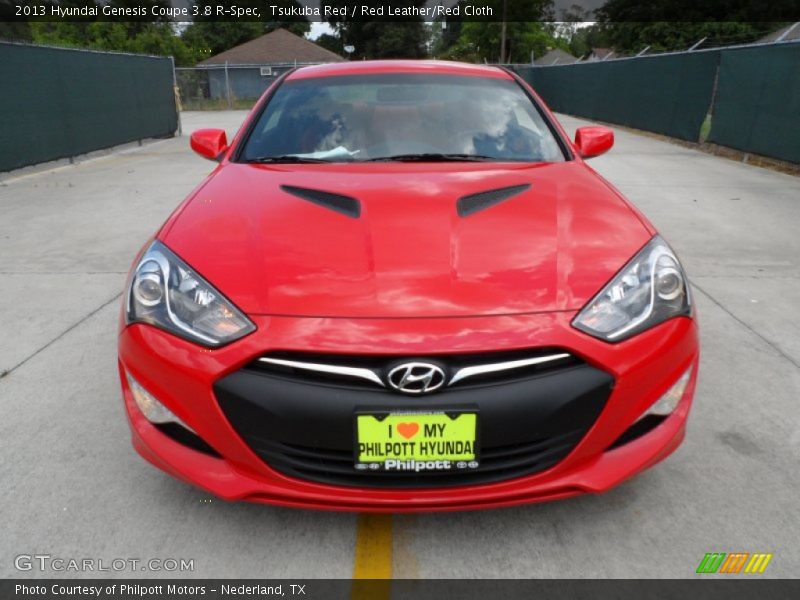 Tsukuba Red / Red Leather/Red Cloth 2013 Hyundai Genesis Coupe 3.8 R-Spec