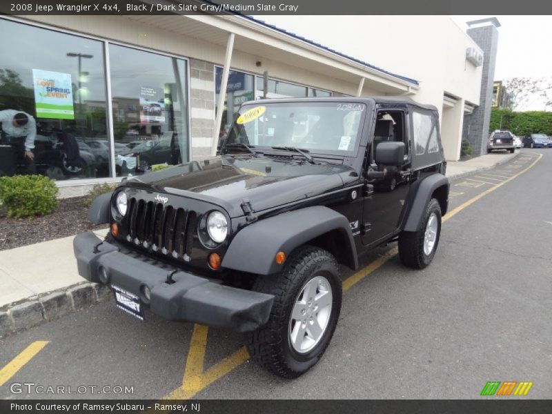 Black / Dark Slate Gray/Medium Slate Gray 2008 Jeep Wrangler X 4x4