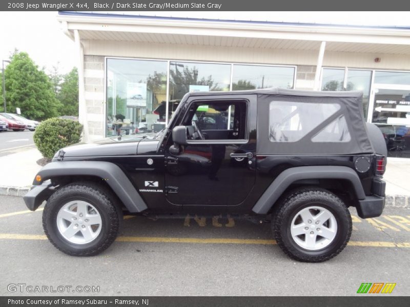 Black / Dark Slate Gray/Medium Slate Gray 2008 Jeep Wrangler X 4x4