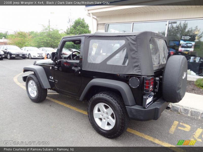 Black / Dark Slate Gray/Medium Slate Gray 2008 Jeep Wrangler X 4x4