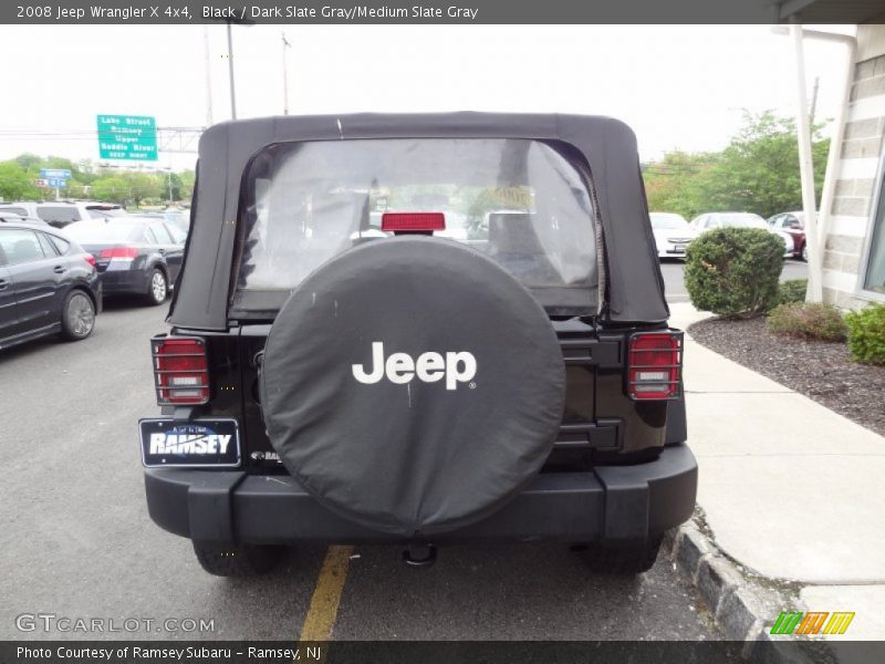 Black / Dark Slate Gray/Medium Slate Gray 2008 Jeep Wrangler X 4x4