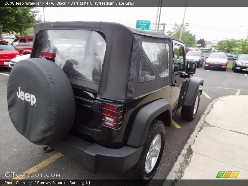 Black / Dark Slate Gray/Medium Slate Gray 2008 Jeep Wrangler X 4x4