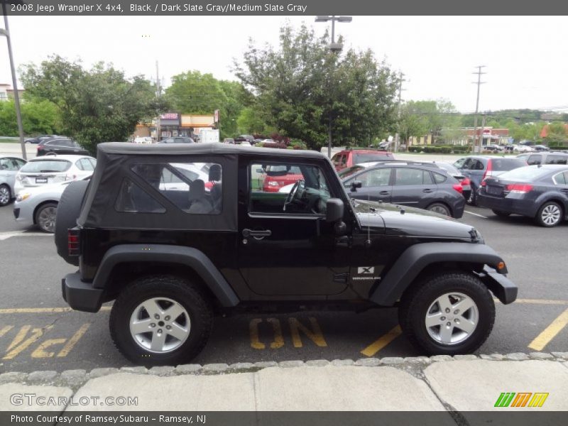 Black / Dark Slate Gray/Medium Slate Gray 2008 Jeep Wrangler X 4x4