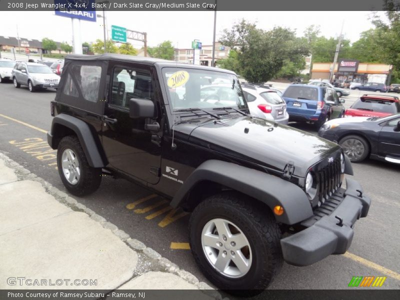 Black / Dark Slate Gray/Medium Slate Gray 2008 Jeep Wrangler X 4x4