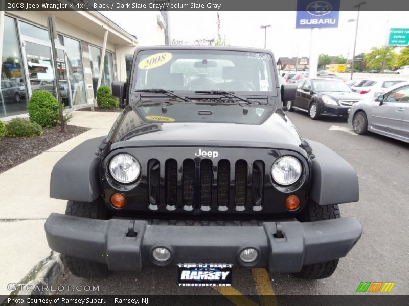 Black / Dark Slate Gray/Medium Slate Gray 2008 Jeep Wrangler X 4x4