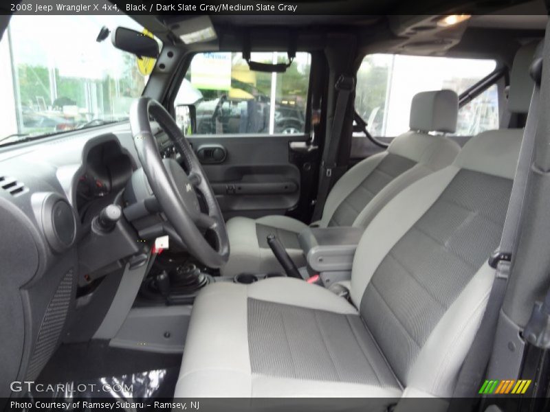 Black / Dark Slate Gray/Medium Slate Gray 2008 Jeep Wrangler X 4x4