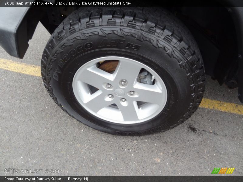 Black / Dark Slate Gray/Medium Slate Gray 2008 Jeep Wrangler X 4x4