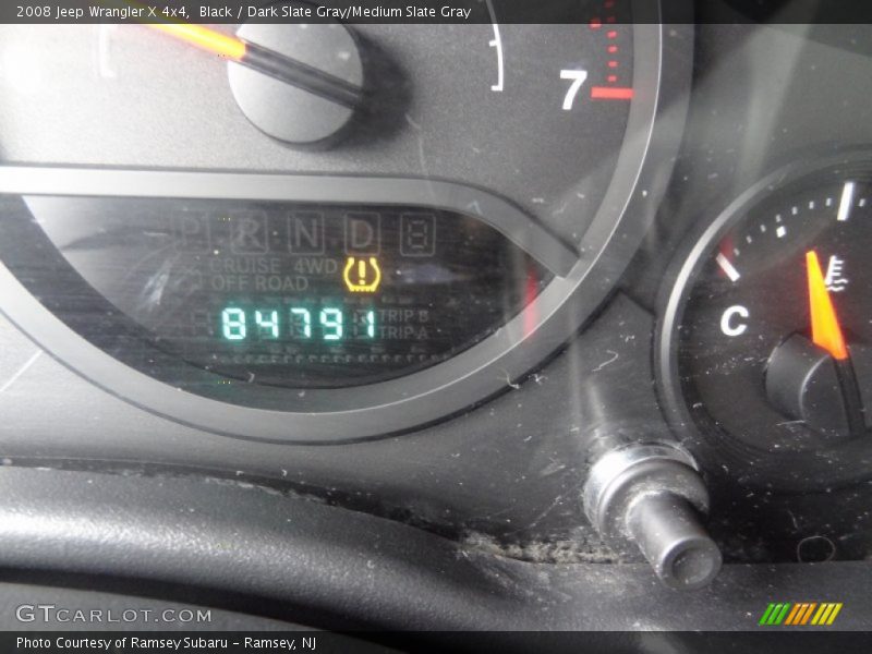 Black / Dark Slate Gray/Medium Slate Gray 2008 Jeep Wrangler X 4x4