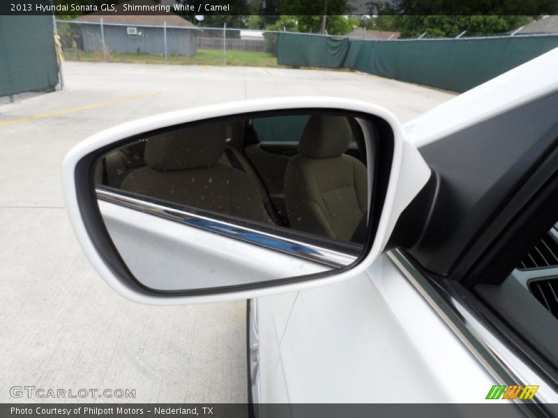 Shimmering White / Camel 2013 Hyundai Sonata GLS