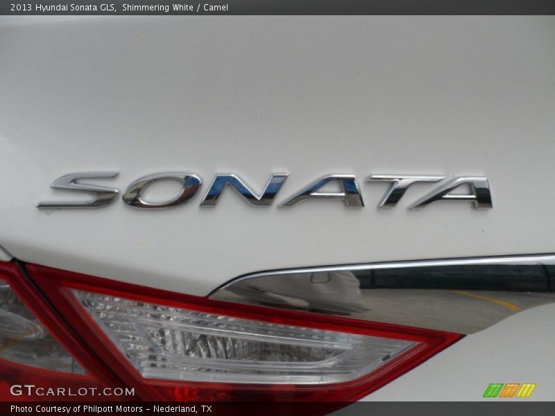 Shimmering White / Camel 2013 Hyundai Sonata GLS