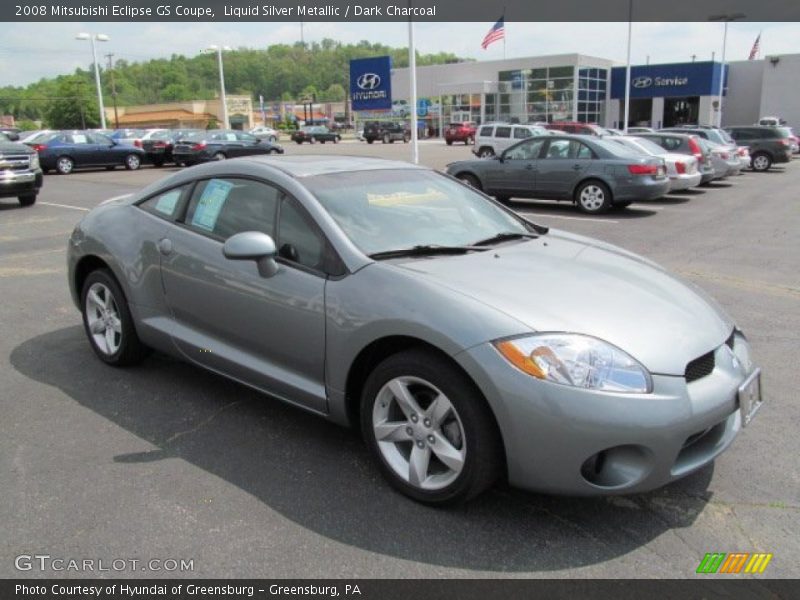 Liquid Silver Metallic / Dark Charcoal 2008 Mitsubishi Eclipse GS Coupe