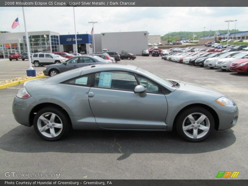 Liquid Silver Metallic / Dark Charcoal 2008 Mitsubishi Eclipse GS Coupe