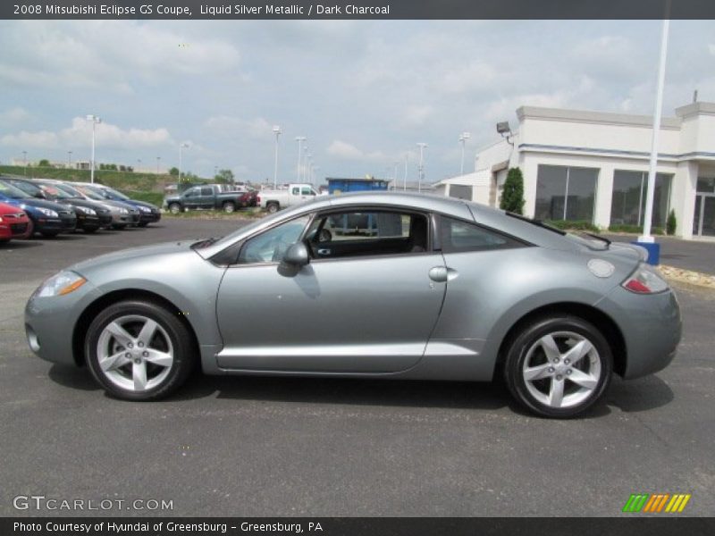 Liquid Silver Metallic / Dark Charcoal 2008 Mitsubishi Eclipse GS Coupe