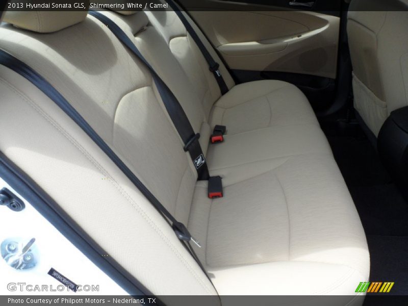 Shimmering White / Camel 2013 Hyundai Sonata GLS