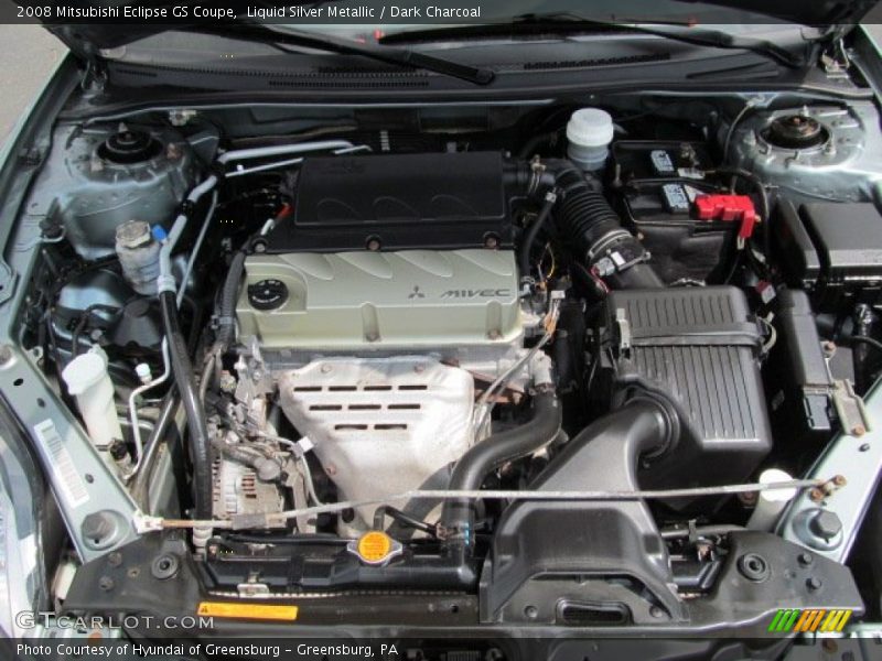 Liquid Silver Metallic / Dark Charcoal 2008 Mitsubishi Eclipse GS Coupe