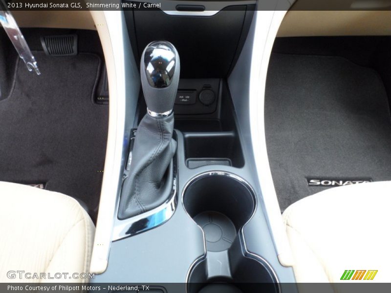 Shimmering White / Camel 2013 Hyundai Sonata GLS