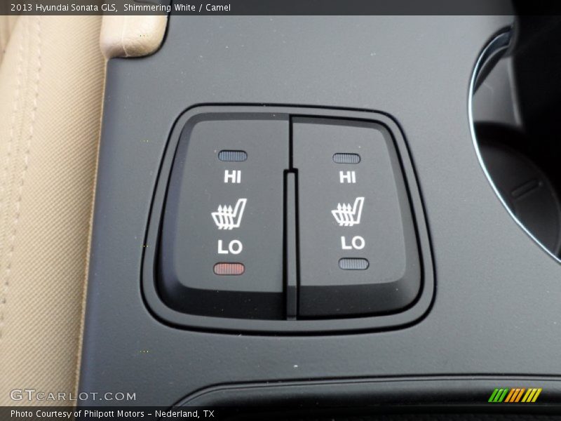 Shimmering White / Camel 2013 Hyundai Sonata GLS