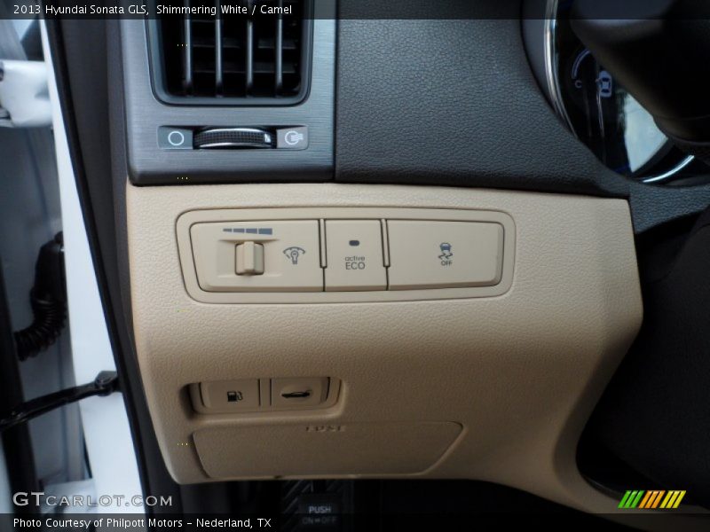 Shimmering White / Camel 2013 Hyundai Sonata GLS