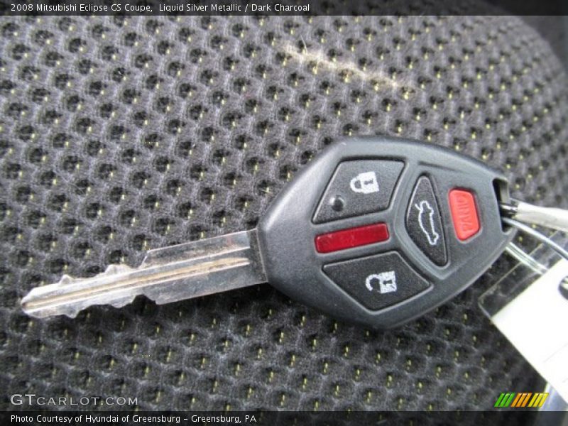 Liquid Silver Metallic / Dark Charcoal 2008 Mitsubishi Eclipse GS Coupe
