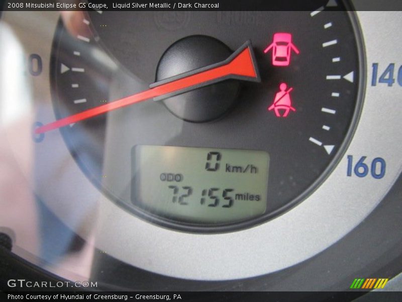 Liquid Silver Metallic / Dark Charcoal 2008 Mitsubishi Eclipse GS Coupe